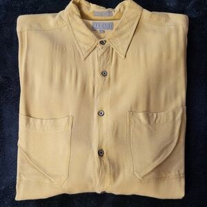 Alfani Rayon Button Up Short Sleeve XL